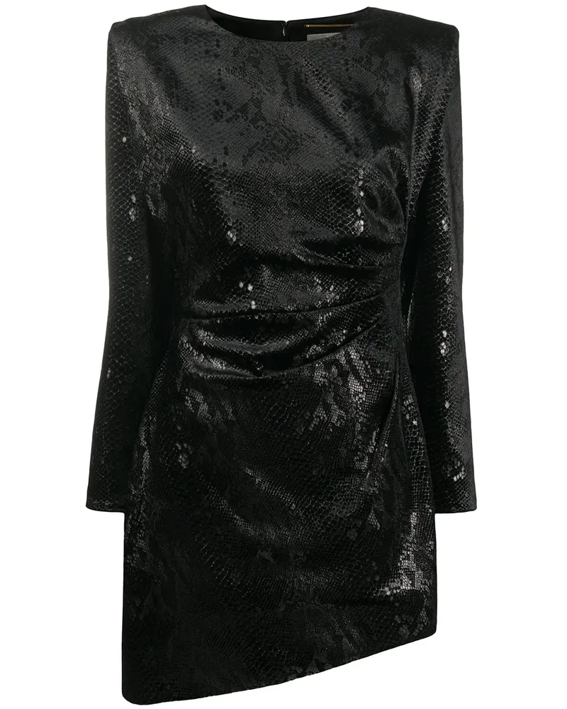 Saint Laurent Minikleid aus Samt - Schwarz Schwarz