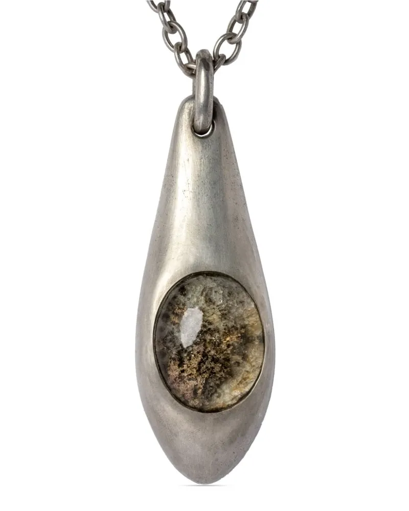 Parts Of Four Chrysalis Sterlingsilber-Halskette mit Quarz Silber