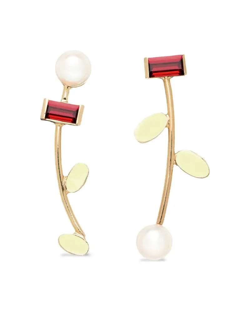 Aliita 18kt Petalos Flor Gelbgoldohrringe Gold