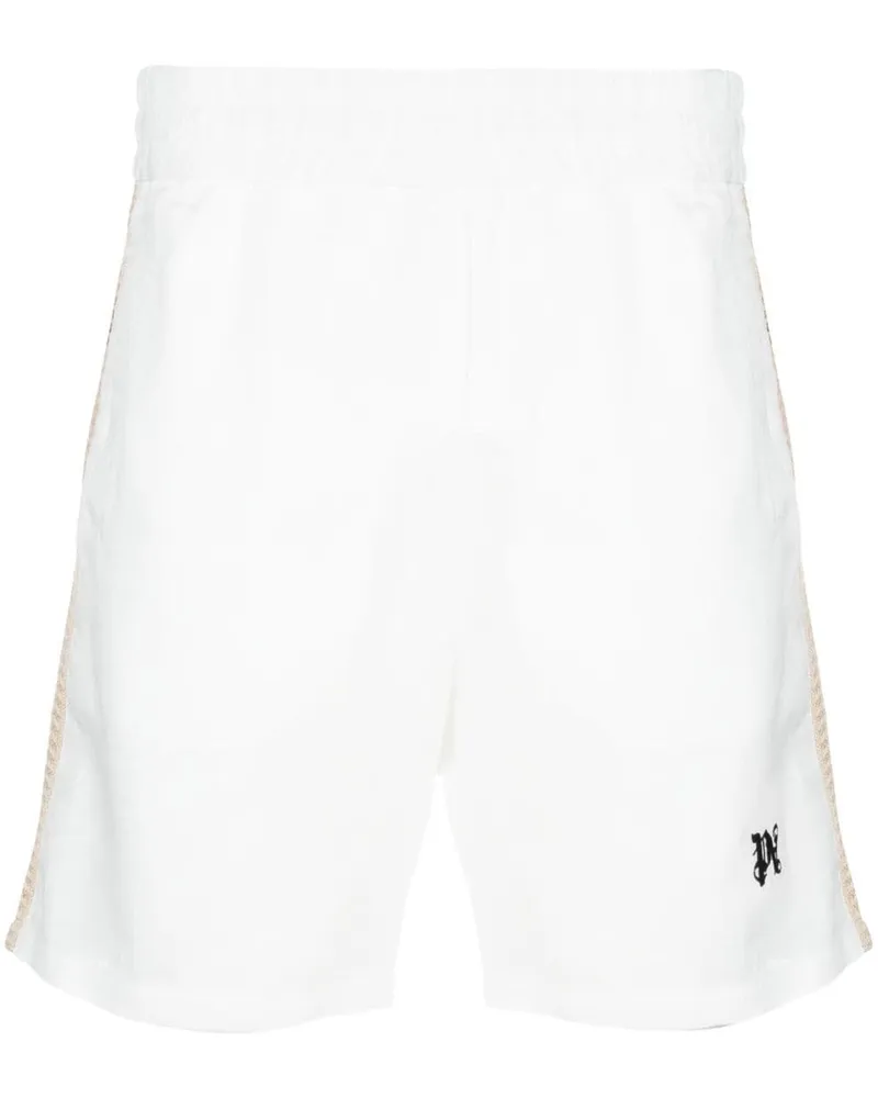 Palm Angels Joggingshorts aus Leinen - Weiß Weiß