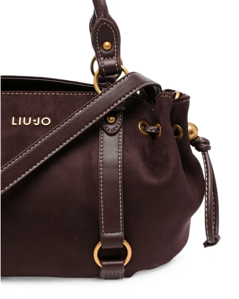 Liu Jo Kleine Handtasche mit Logo-Schild - Rot Rot
