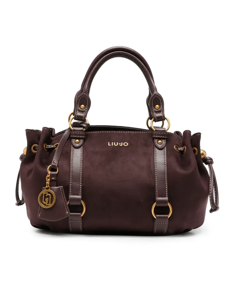 Liu Jo Kleine Handtasche mit Logo-Schild - Rot Rot