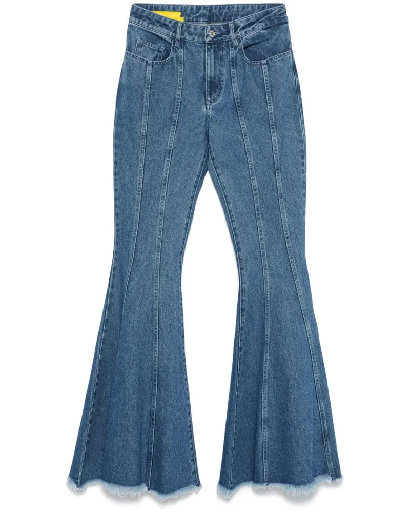 Marques ' Almeida Extreme Flare Jeans - Blau Blau
