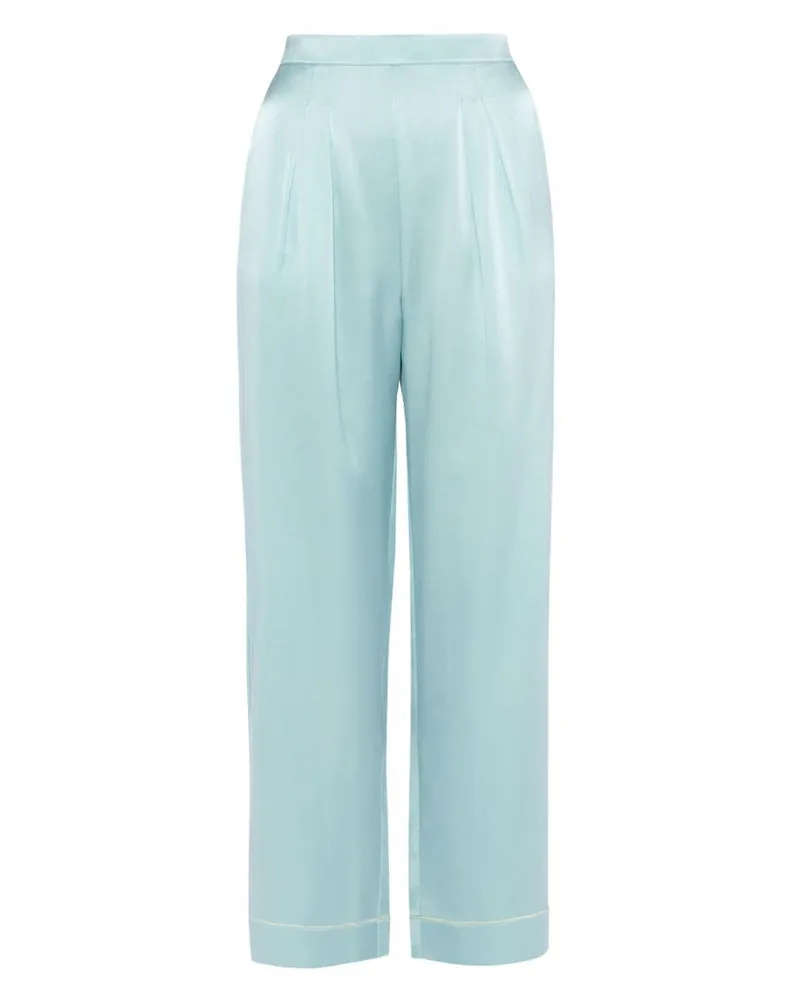 Eres Mondain Pyjama-Hose aus Seide - Blau Blau