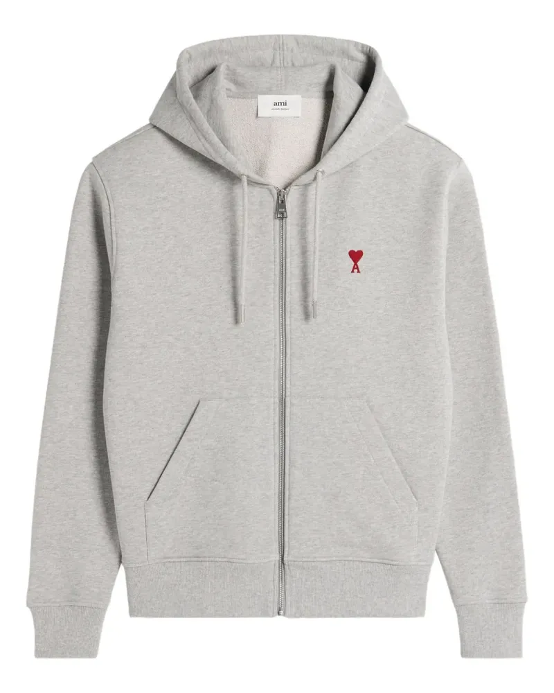 AMI Paris Ami de Coeur Kapuzenjacke - Grau Grau