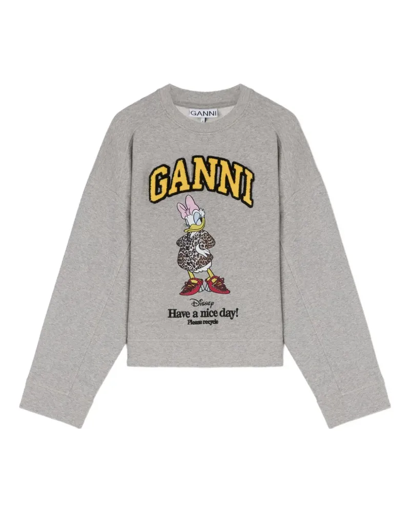 Ganni x Disney Sweatshirt mit Print - Grau Grau