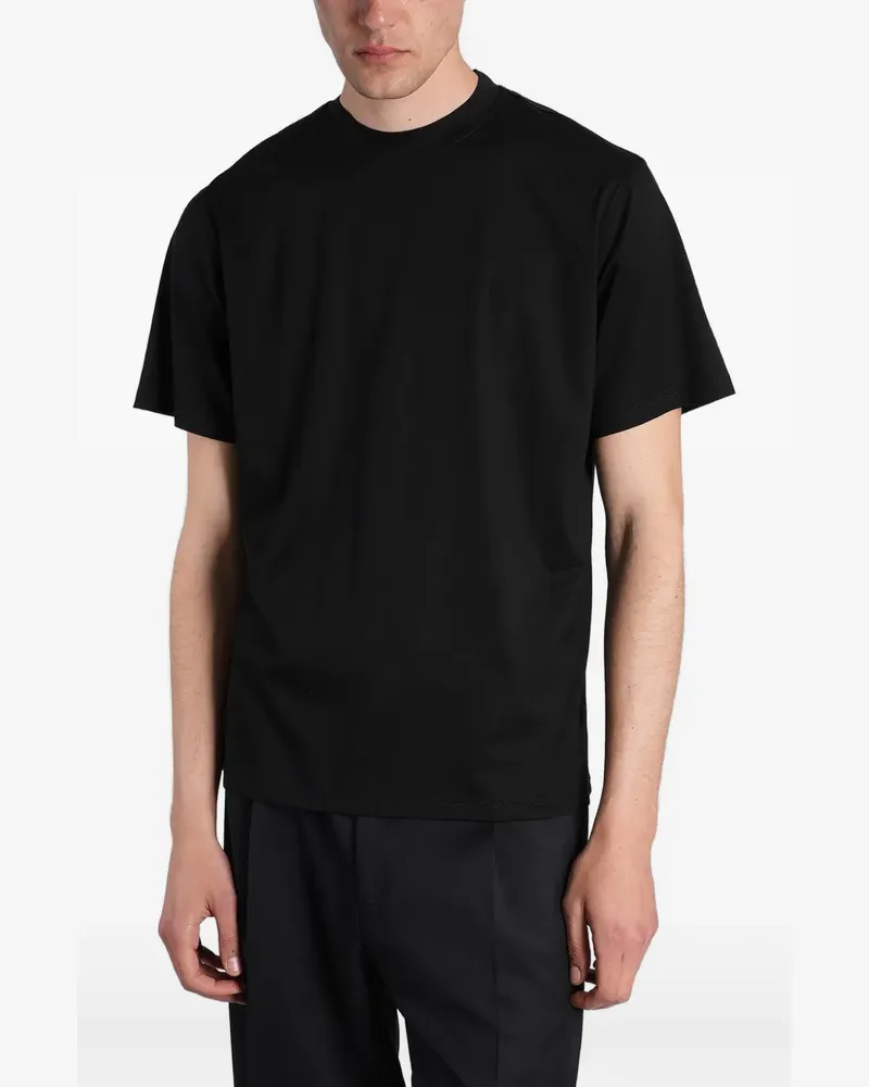 Salvatore Santoro T-Shirt mit rundem Ausschnitt - Schwarz Schwarz