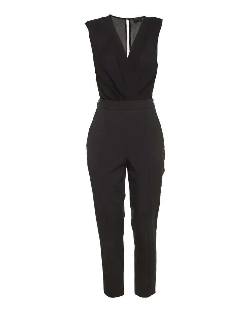 Elisabetta Franchi Jumpsuit aus Krepp - Schwarz Schwarz