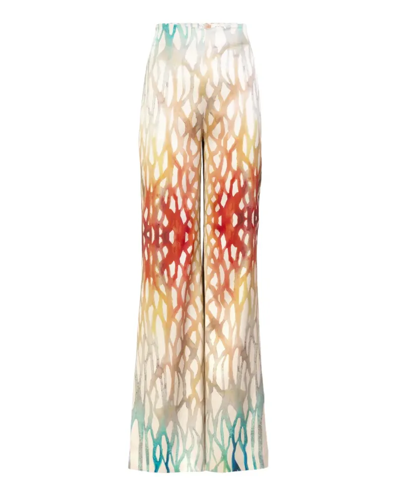 Silvia Tcherassi Andie printed trousers - Nude Nude