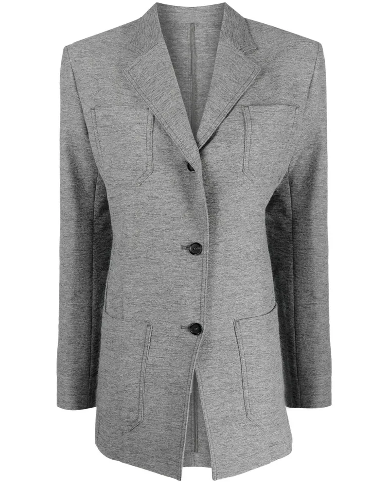 Totême Einreihiger Blazer Grau