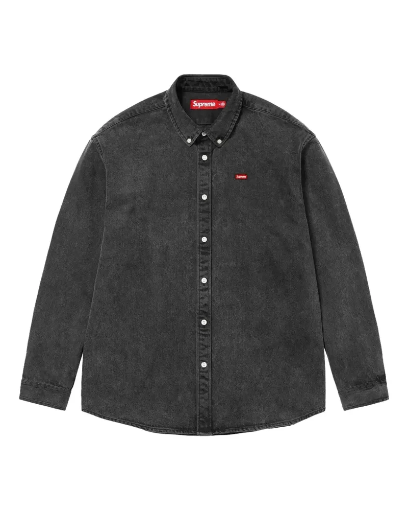 Supreme Being Small Box Jeanshemd - Schwarz Schwarz