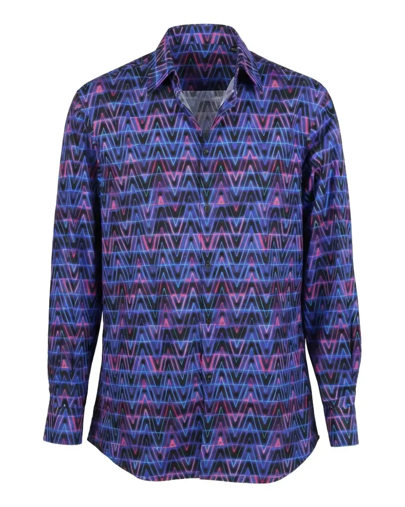 Valentino Garavani Hemd mit geometrischem Print - Violett Violett