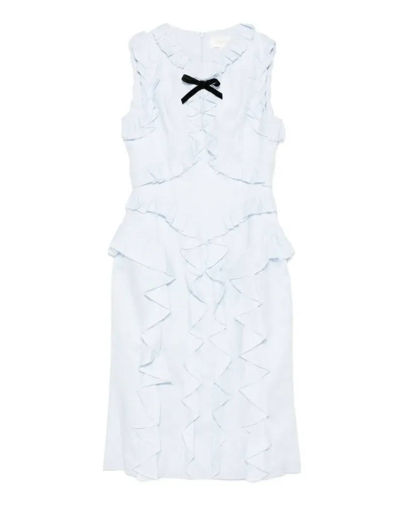 SHUSHU/TONG ruffle trim dress - Blau Blau