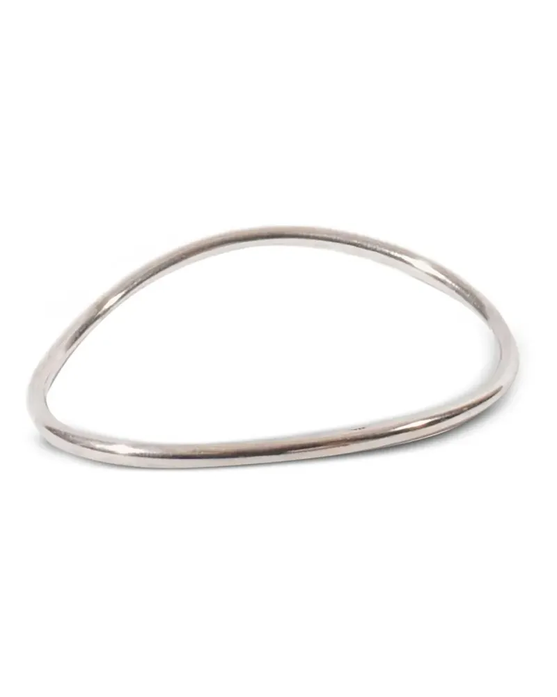 Ann Demeulemeester Armreif mit Logo-Gravur - Silber Silber