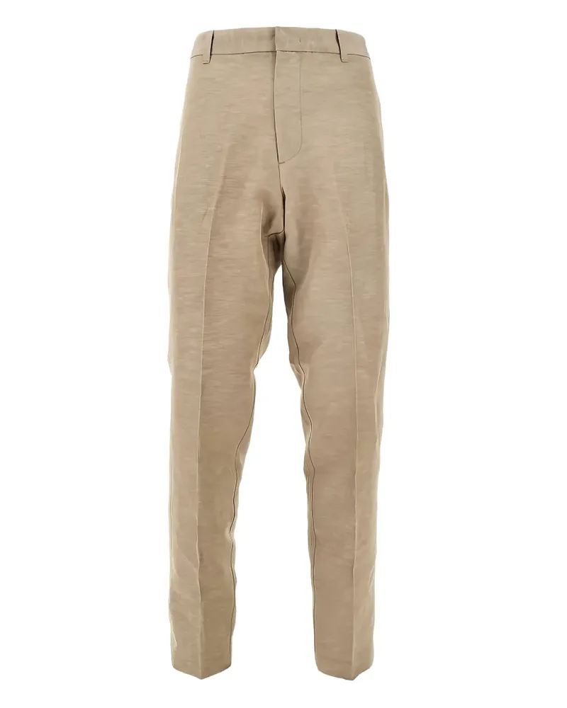 Emporio Armani Melierte Straight-Leg-Hose - Nude Nude