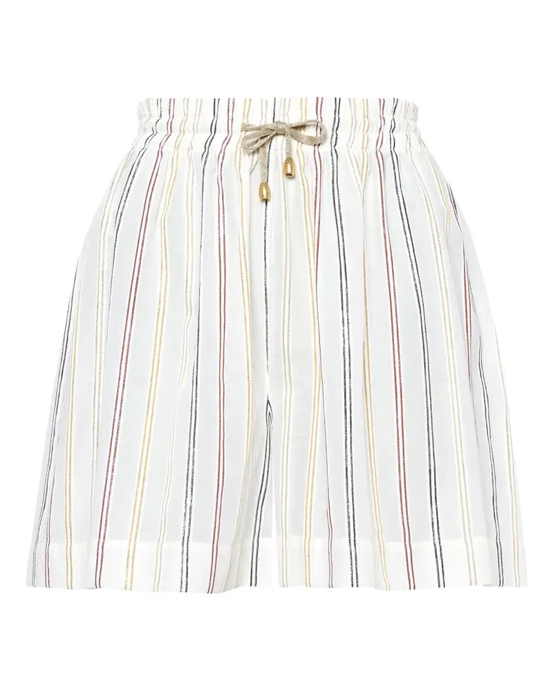 Eres Gestreifte Neda Shorts - Weiß Weiß