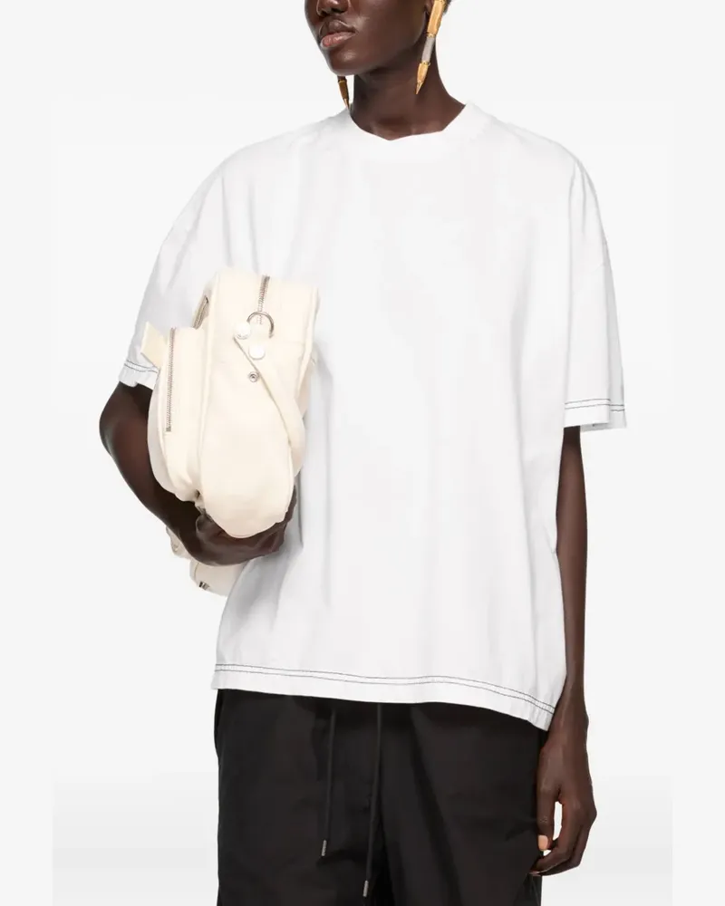 Acne Studios T-Shirt mit Logo-Print - Weiß Weiß