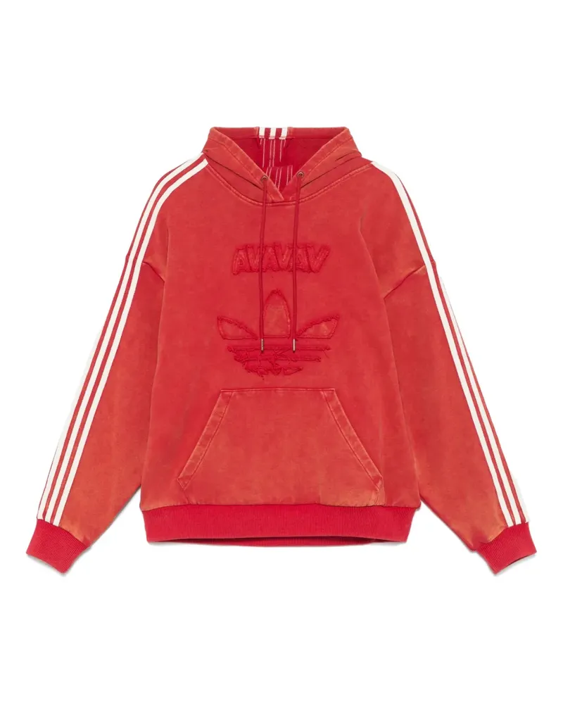 adidas x Avavav Hoodie mit tiefen Schultern - Rot Rot