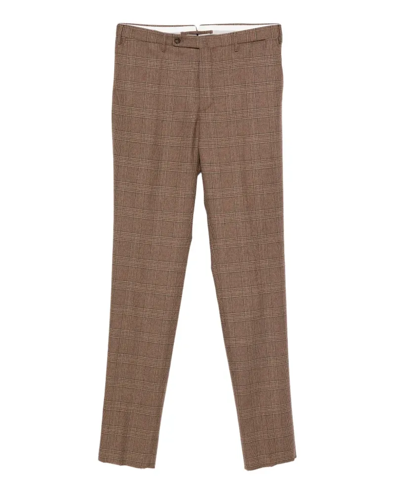 Incotex Karierte Hose - Braun Braun