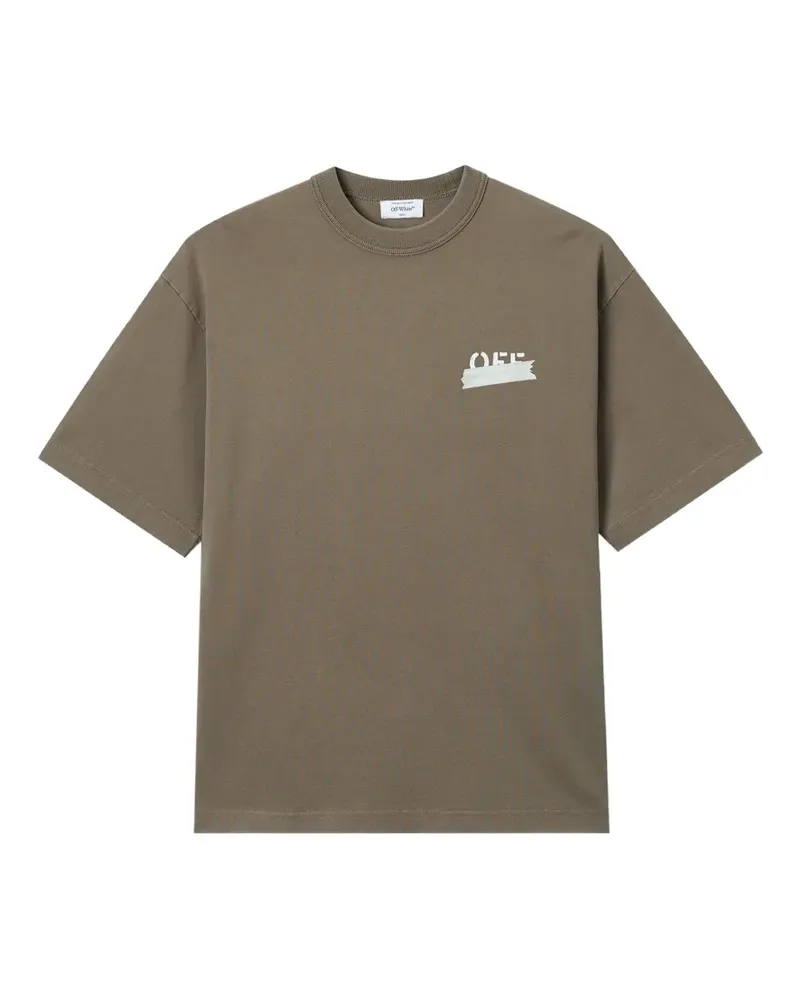 OFF-WHITE Arrows-print T-shirt - Braun Braun