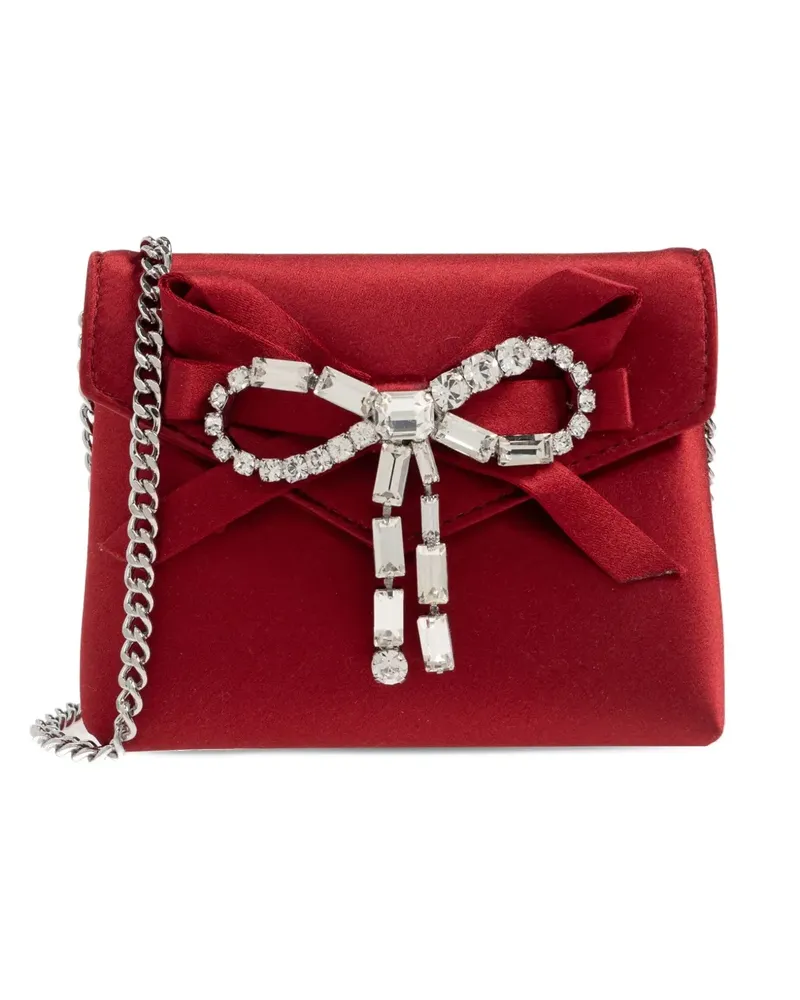 Jimmy Choo bow chain mini bag - Rot Rot