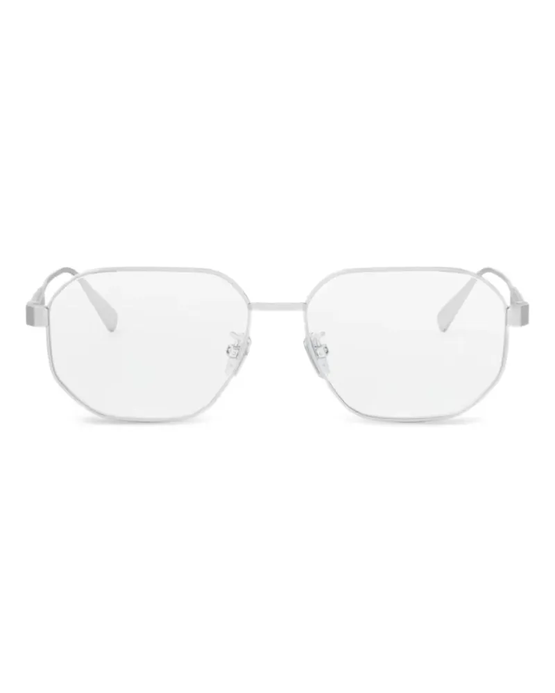 Bulgari Brille mit geometrischem Gestell - Silber Silber