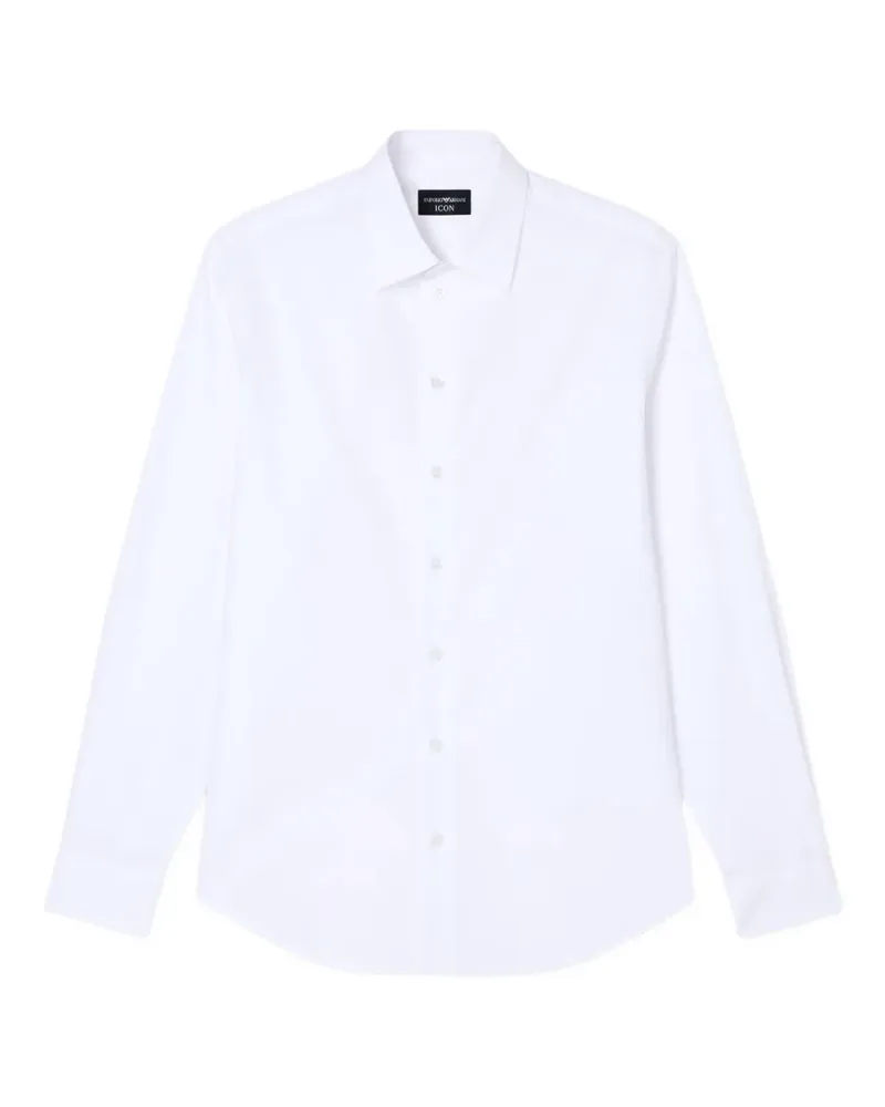 Emporio Armani classic-collar long-sleeve shirt - Weiß Weiß