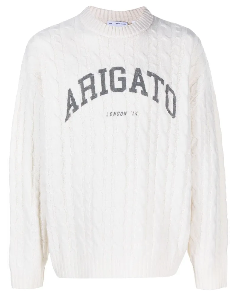 Axel Arigato Prime Pullover mit Zopfmuster - Nude Nude