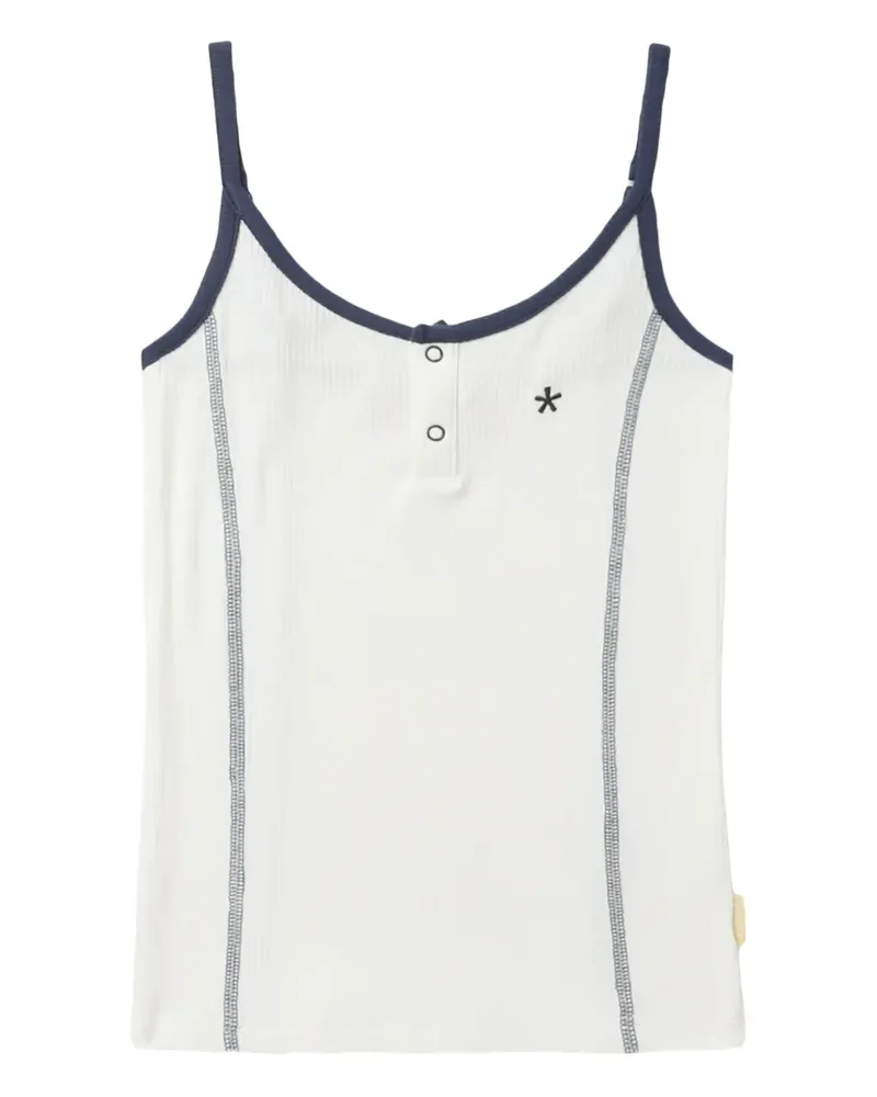 BAPE Geripptes Oberteil mit Knopfleiste - IVORY Ivory