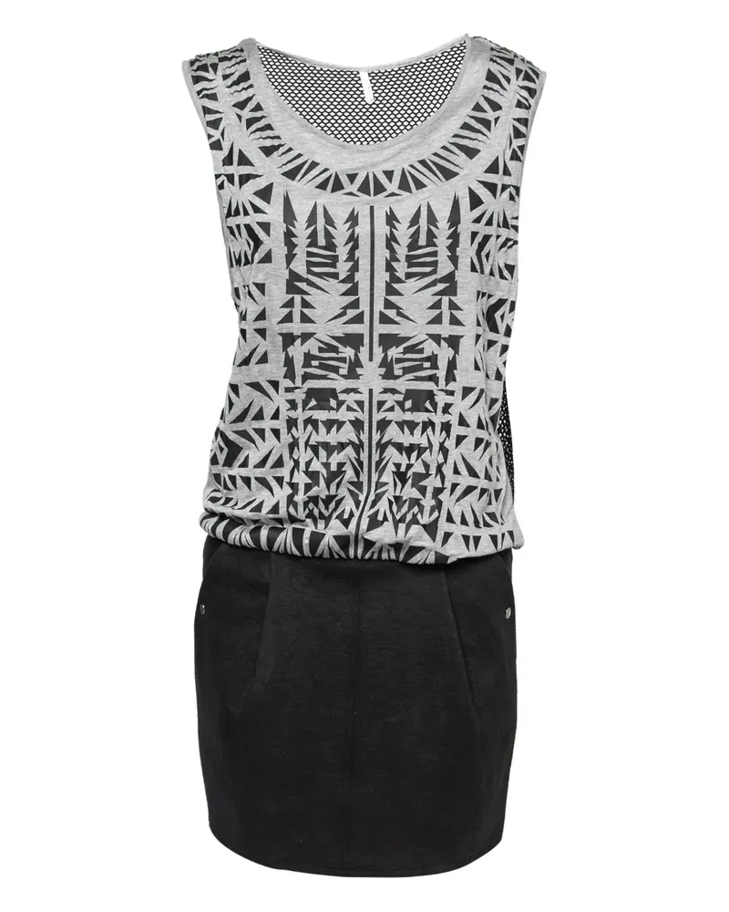 Faith Connexion 2014 pre-owned Kleid aus geometrischem Mesh - Grau Grau