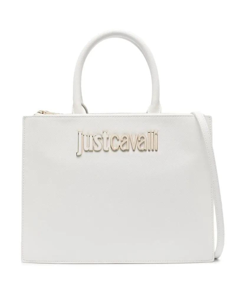 Just Cavalli Range B Shopper mit Logo Weiß