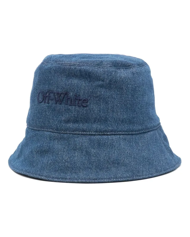 OFF-WHITE Bookish Jeans-Fischerhut - Blau Blau