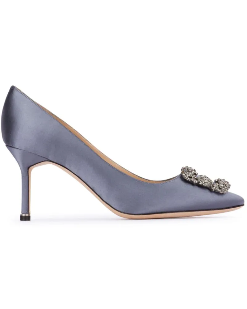Manolo Blahnik Hangisi Pumps 70mm - Blau Blau