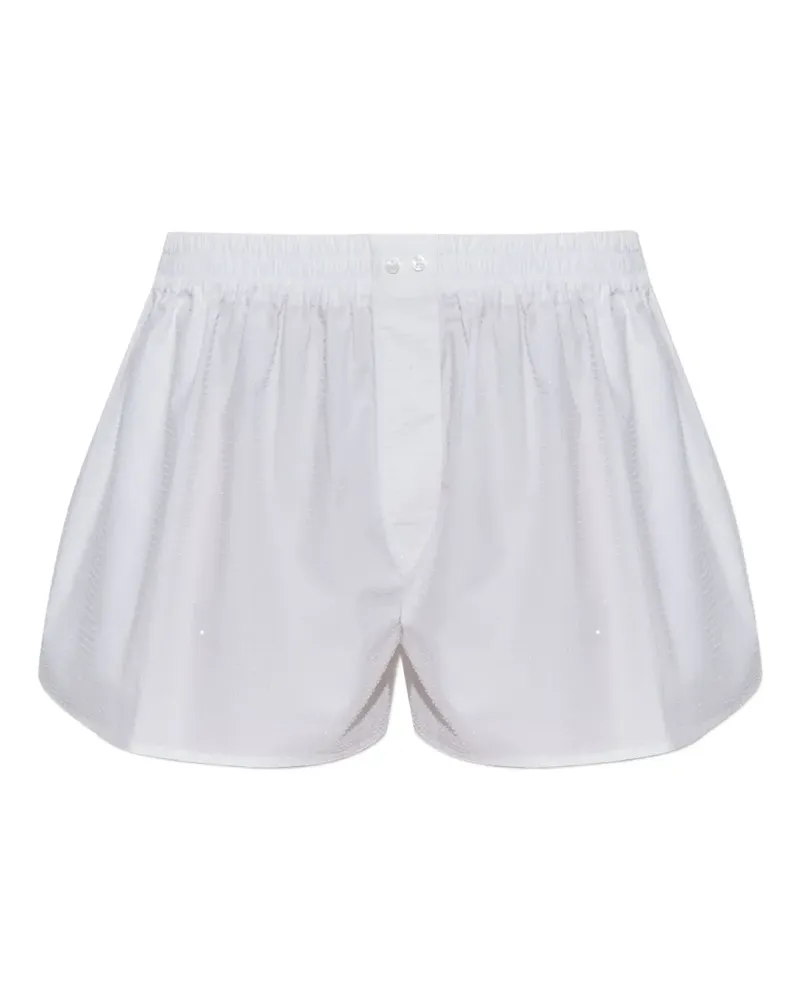 Alexander Wang Shorts mit Kristallen - Weiß Weiß
