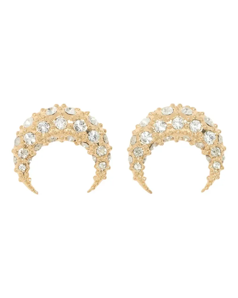 Marine Serre crescent-shape earrings - Gold Gold