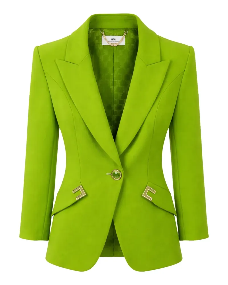 Elisabetta Franchi Blazer mit Knöpfen - Grün Grün
