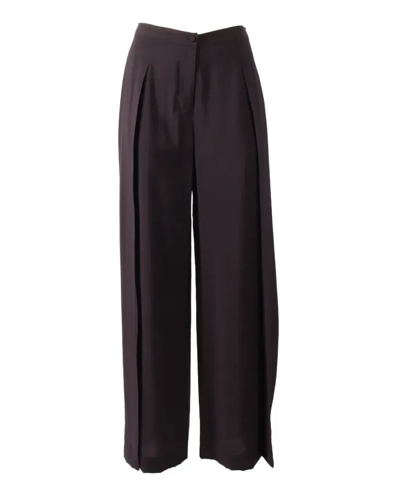 Emporio Armani wide-leg trousers - Braun Braun