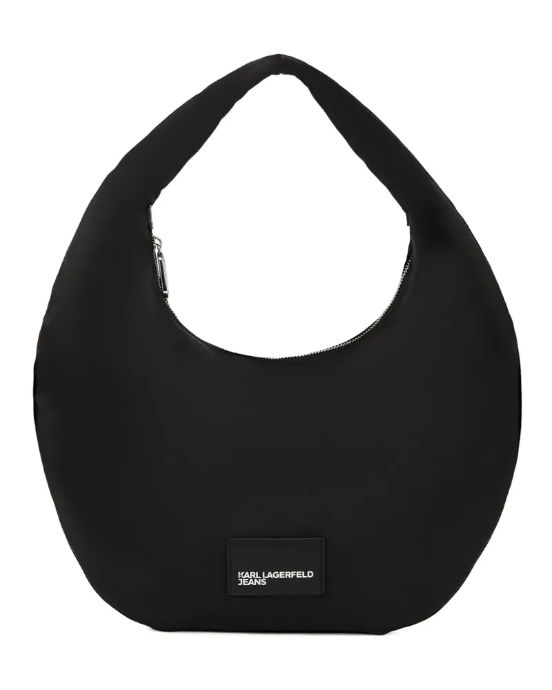 Karl Lagerfeld Schultertasche mit Logo - Schwarz Schwarz