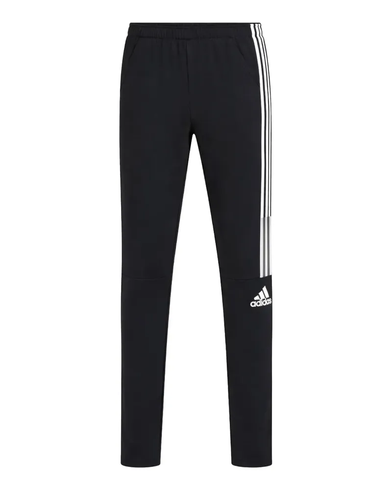 adidas Gestreifte Jogginghose - Schwarz Schwarz
