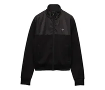 Re-Nylon Jacke mit Einsätzen - Schwarz