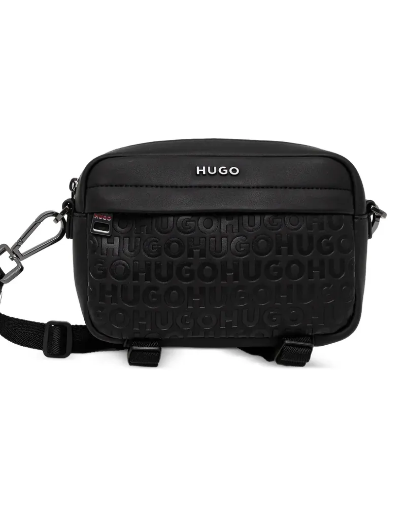 HUGO BOSS Kuriertasche mit Logo-Prägung - Schwarz Schwarz