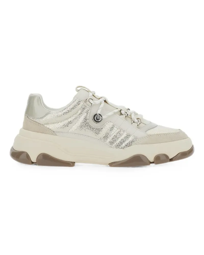 Pinko panelled glitter-effect sneakers - Weiß Weiß