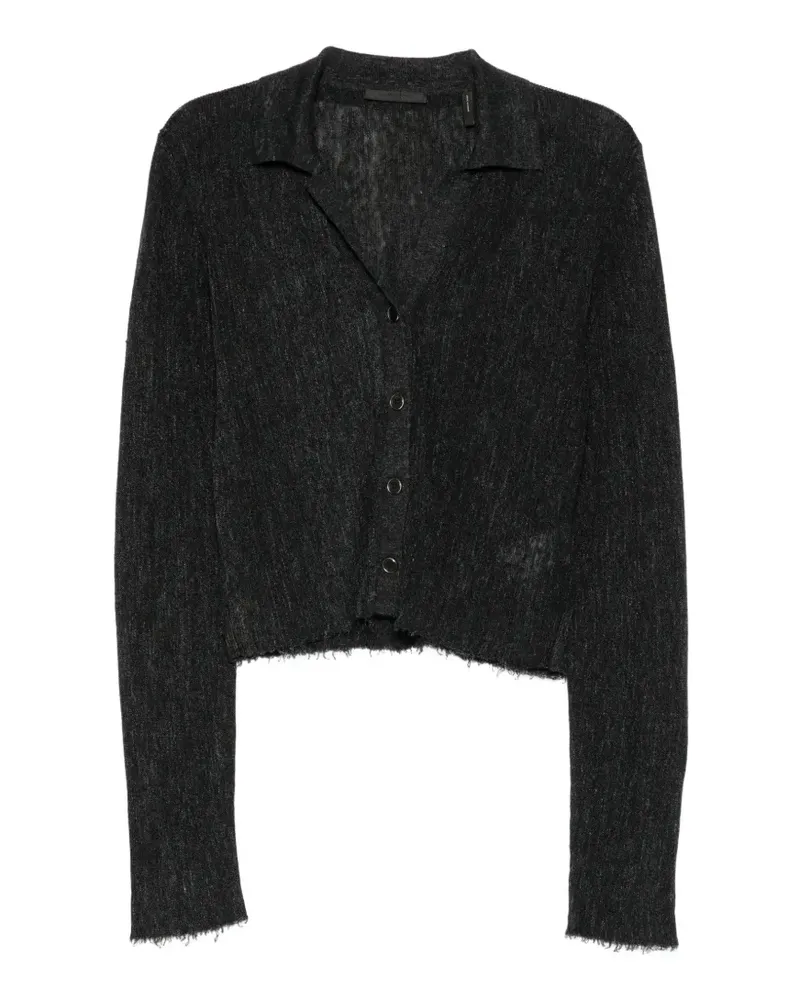 Helmut Lang Cardigan mit V-Ausschnitt - Schwarz Schwarz