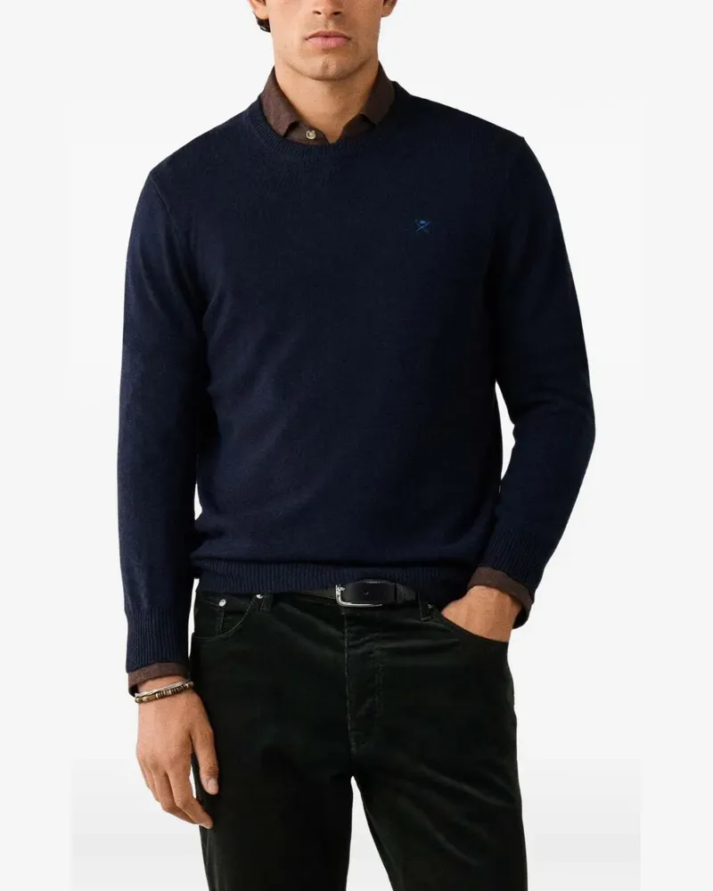 Hackett Pullover mit Rundhalsausschnitt - Blau Blau
