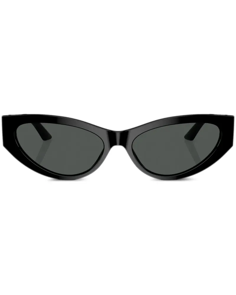 Versace Sonnenbrille mit Cat-Eye-Gestell - Schwarz Schwarz