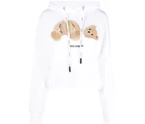 Hoodie mit Teddy - Weiß