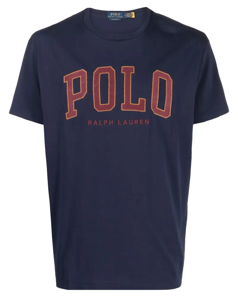 Ralph Lauren T-Shirt mit Logo-Stickerei - Blau Blau