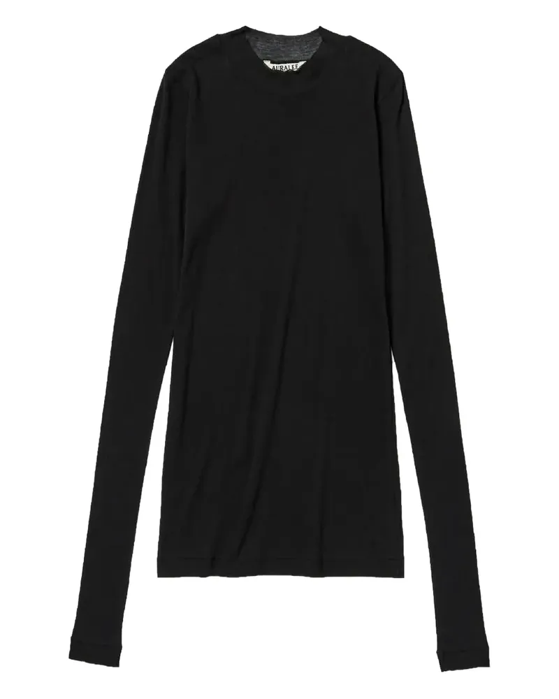 AURALEE Klassisches T-Shirt - Schwarz Schwarz
