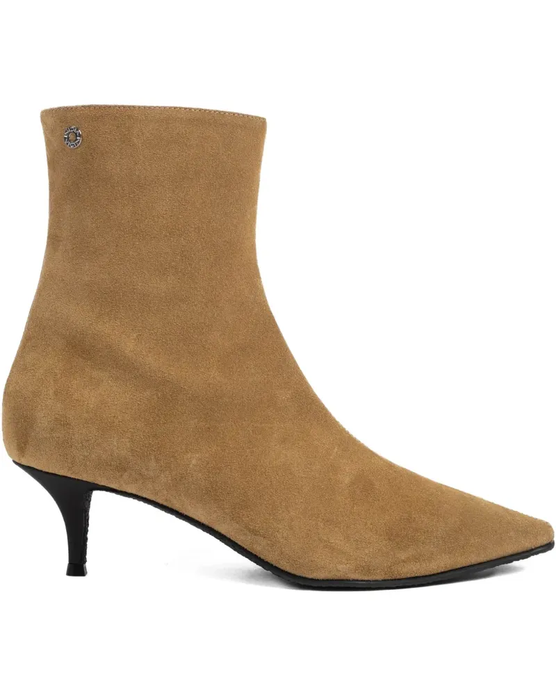 Vicini pointed-toe suede boots - Braun Braun