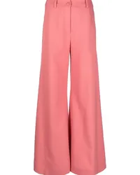 Moschino Ausgestellte High-Waist-Hose Rosa